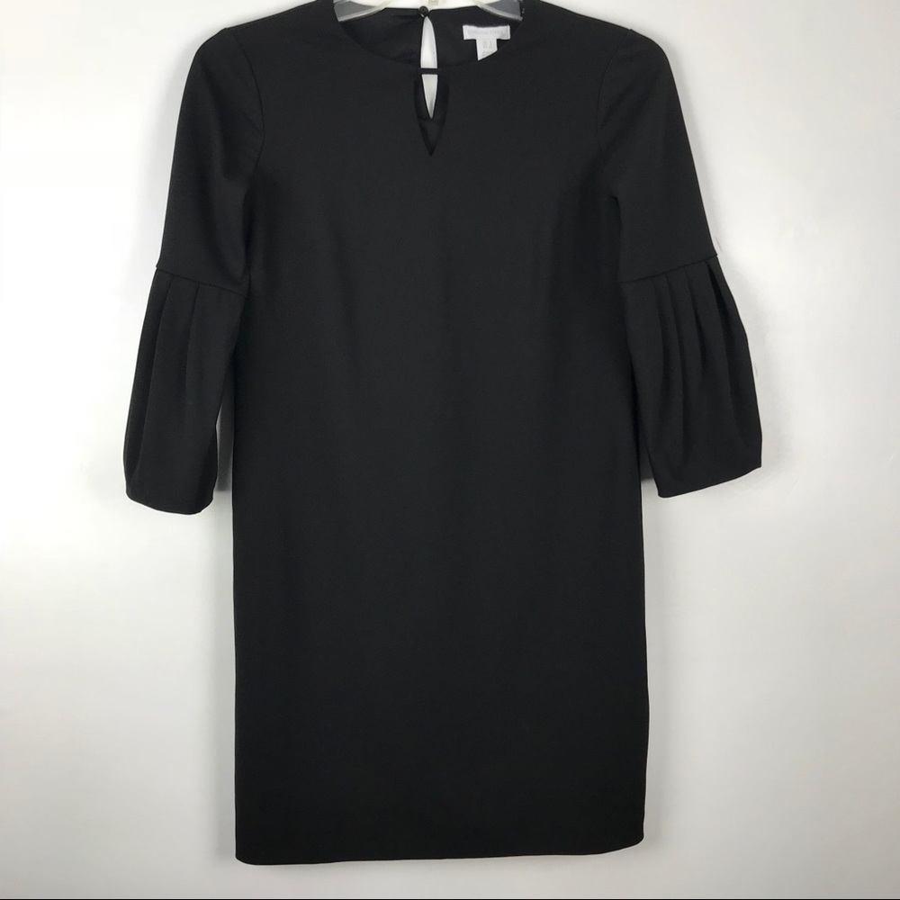 London Times  Women’s 3/4 Sleeve Midi Black Dress